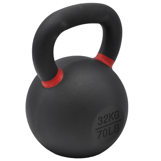 Kettlebell Entraînement Fonte Noir à liseré - 4 à 40 kg
